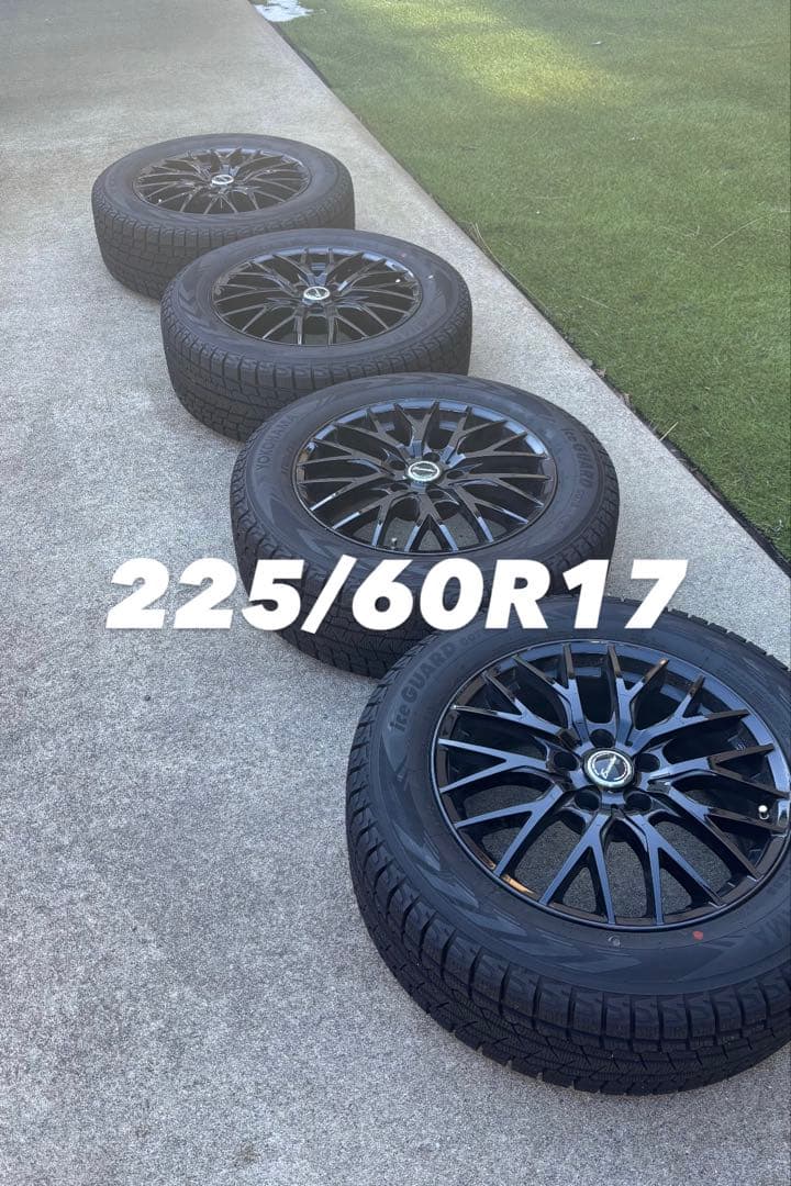 ヨコハマ iceGuard 225/60R17 17インチホイール ナット付き