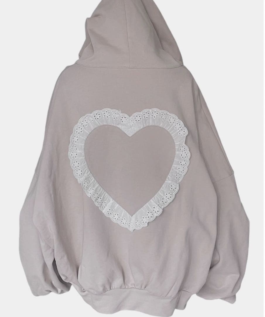 fiction tokyo ハートジップアップフーディー