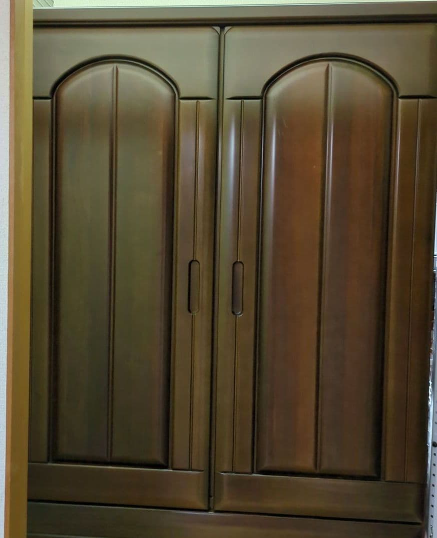 婚礼家具　木製　洋服ダンス　ワードローブ　収納　チェスト　引出し4段