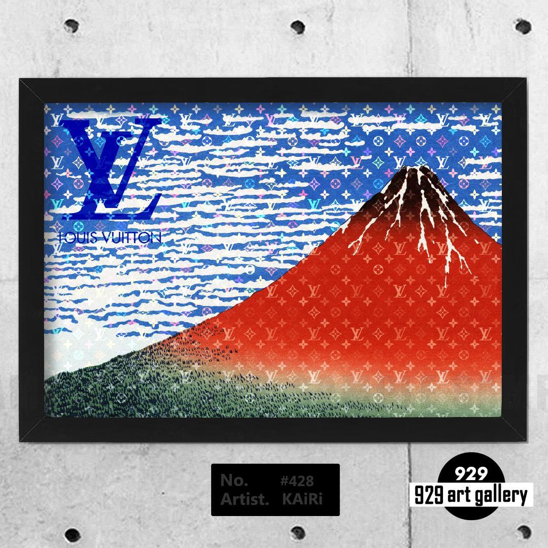 LOUIS VUITTON type☆オマージュインテリアポスター＃428富士山