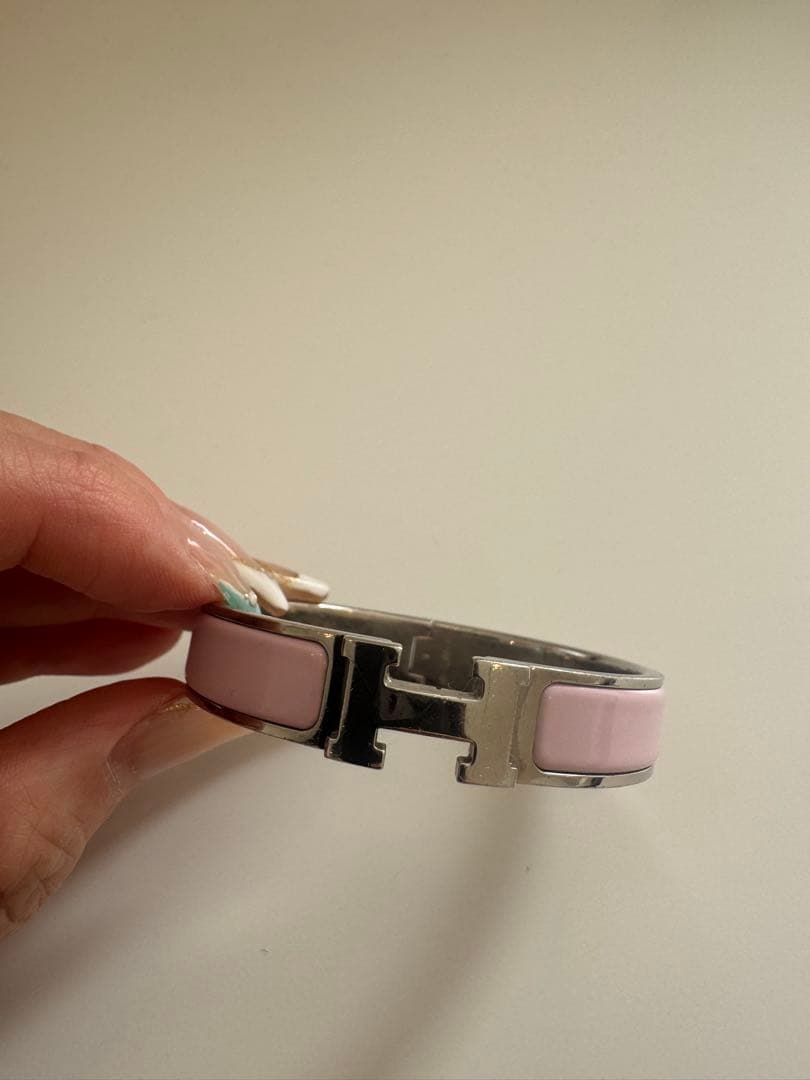 HERMES エナメルブレスレット クリックH