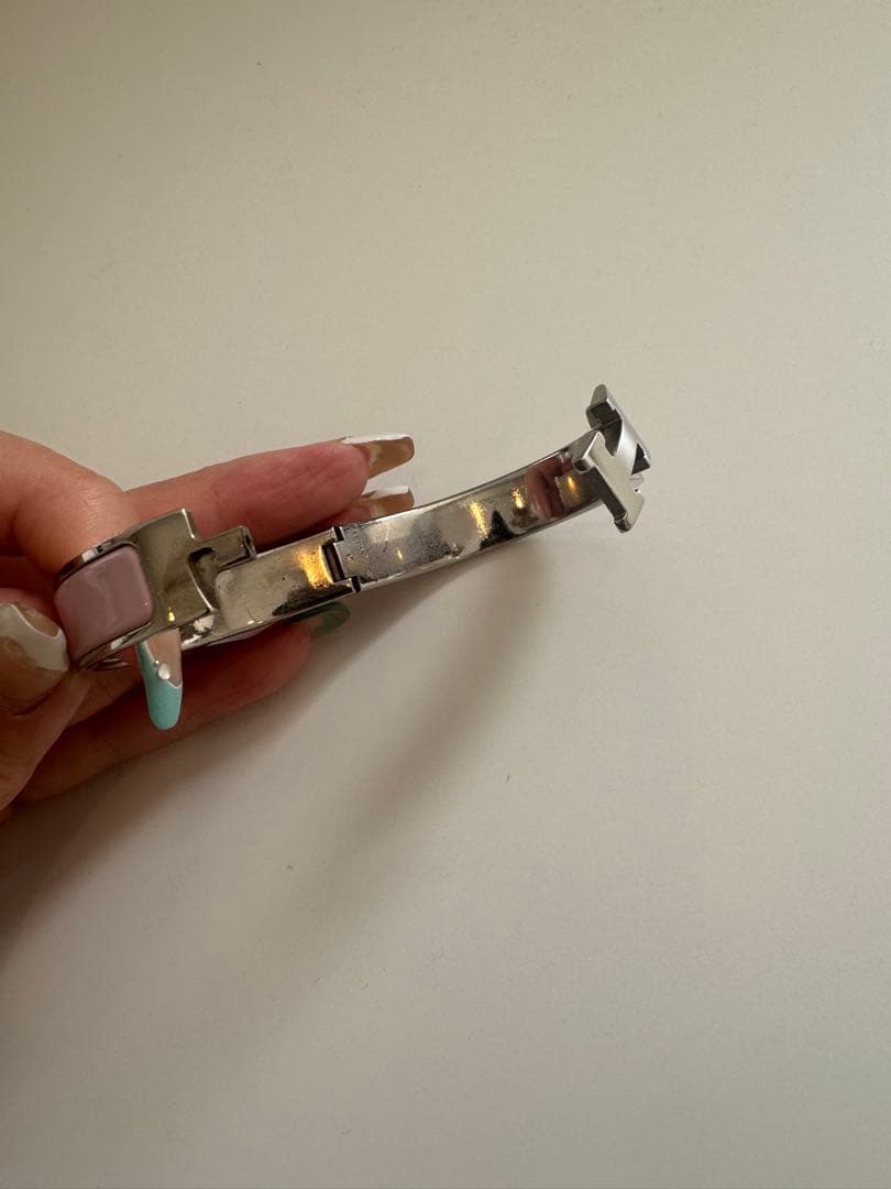 HERMES エナメルブレスレット クリックH