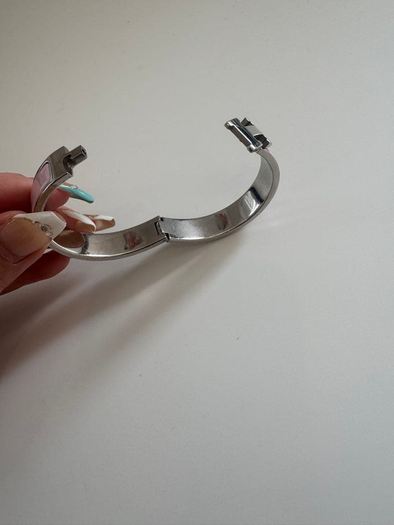 HERMES エナメルブレスレット クリックH