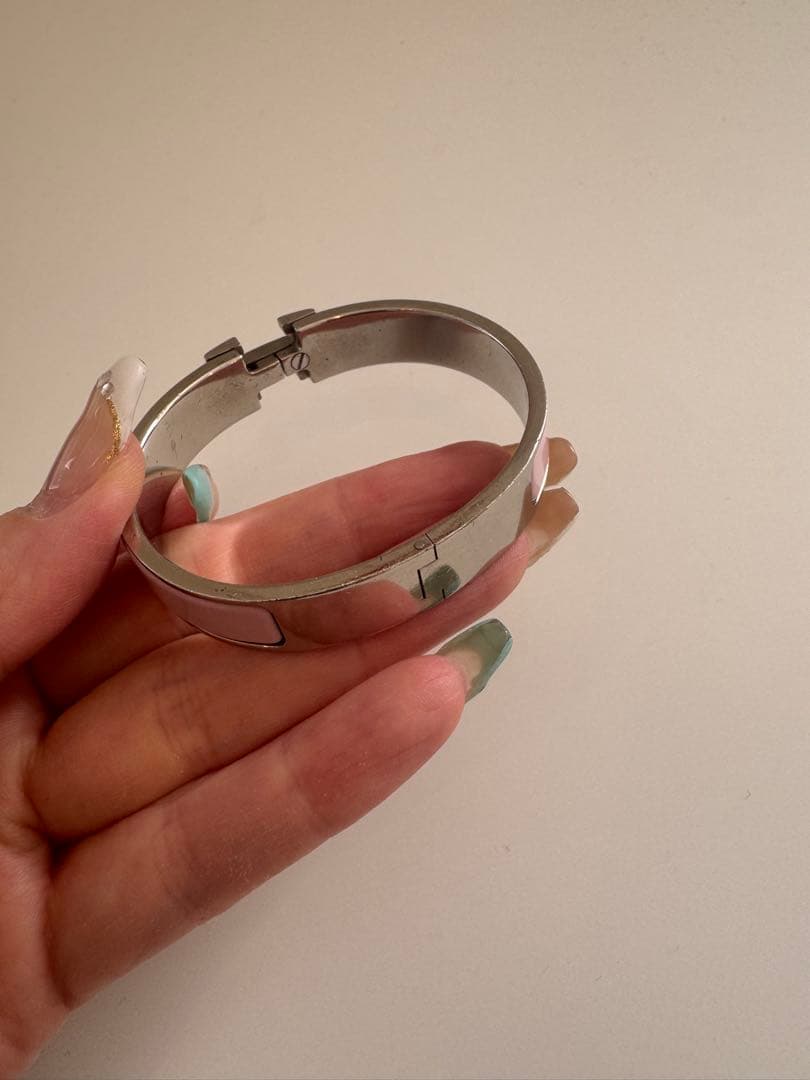 HERMES エナメルブレスレット クリックH