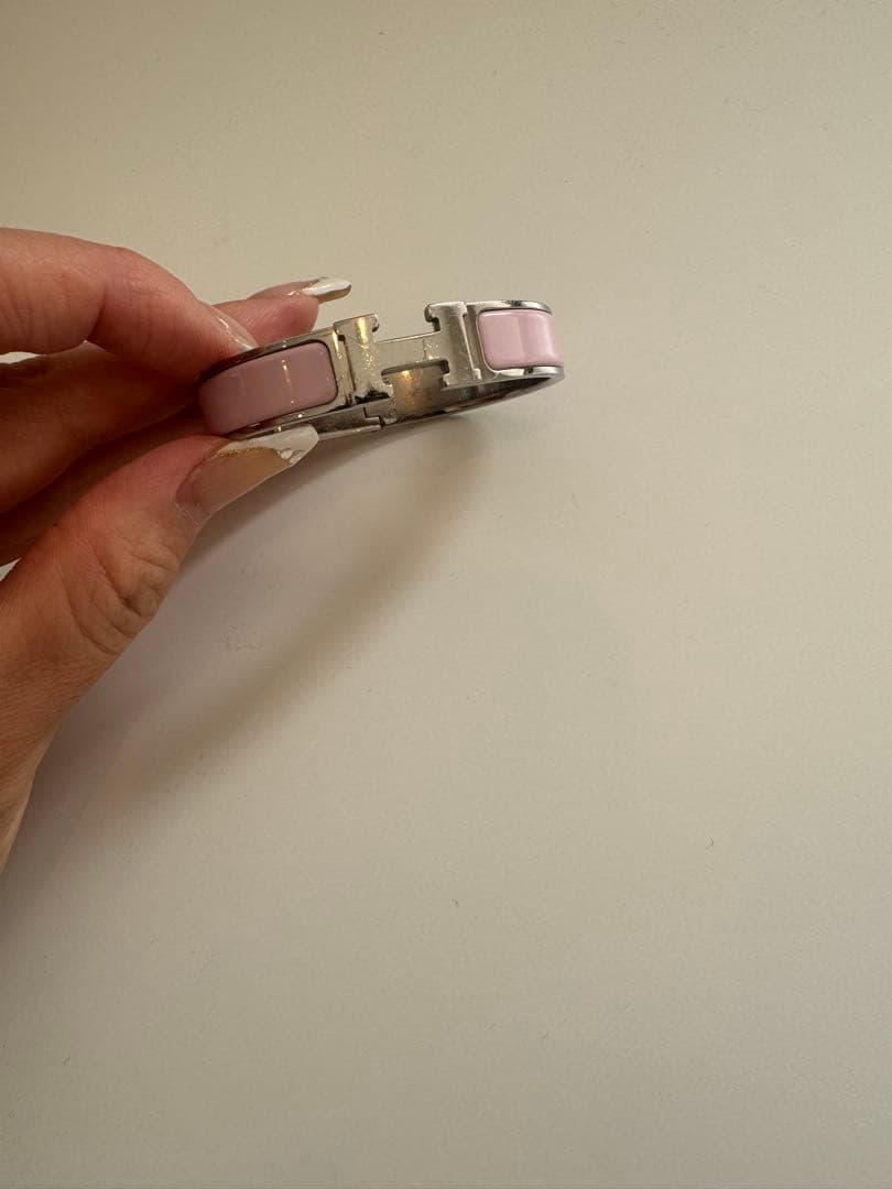 HERMES エナメルブレスレット クリックH