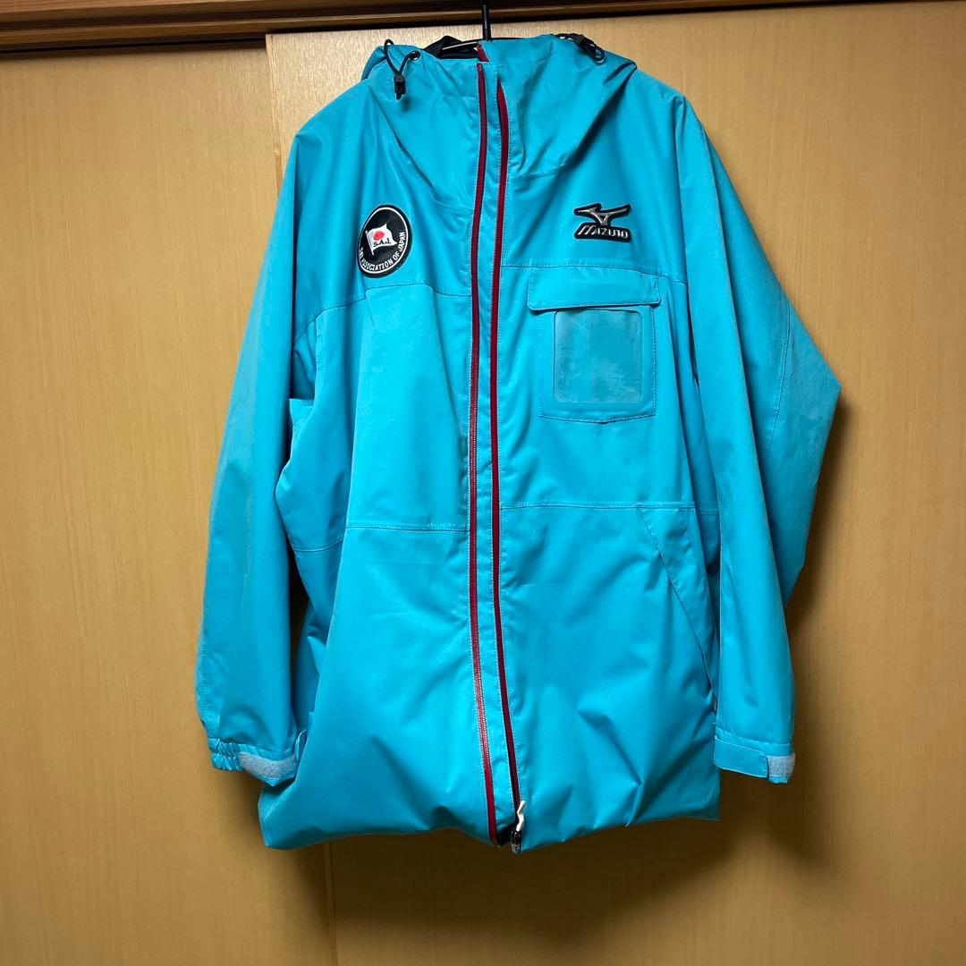 Mizuno フード付き水色ウェア SAJロゴ　非売品