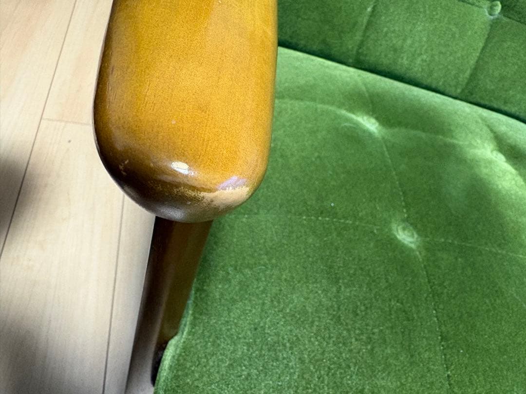 カリモク60 Kチェア 1シーター モケットグリーン