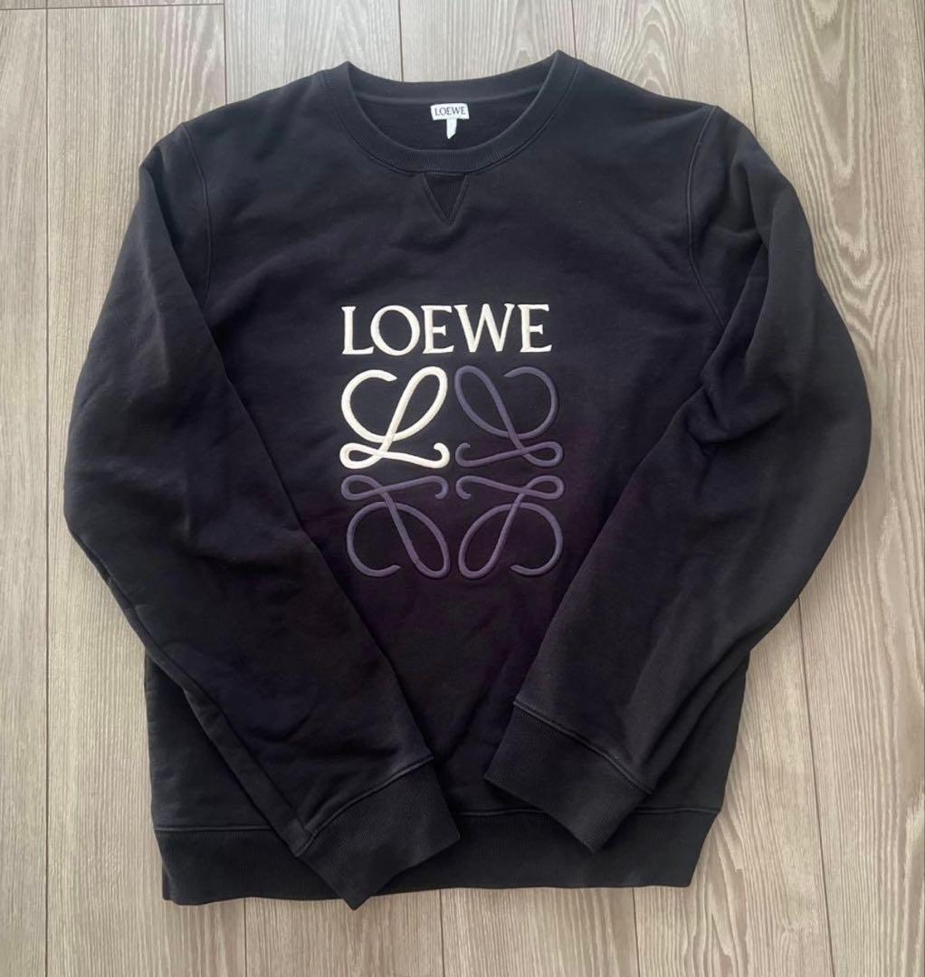 LOEWE アナグラム エンブロイダリー スウェットシャツ　XL