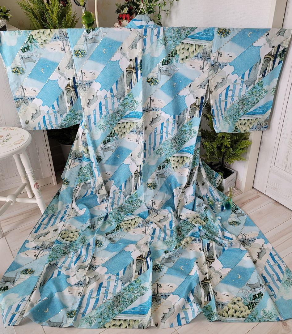 新品　セオアルファ　和風館　フロッタロッサ　浴衣　夏着物　サーシャのお散歩