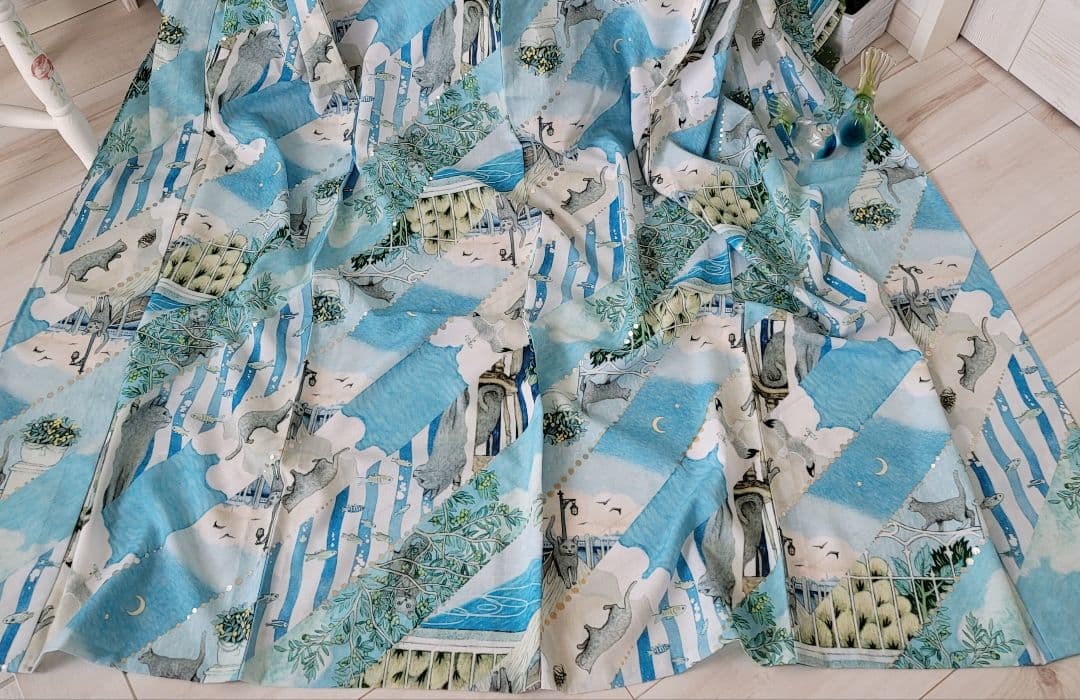 新品　セオアルファ　和風館　フロッタロッサ　浴衣　夏着物　サーシャのお散歩