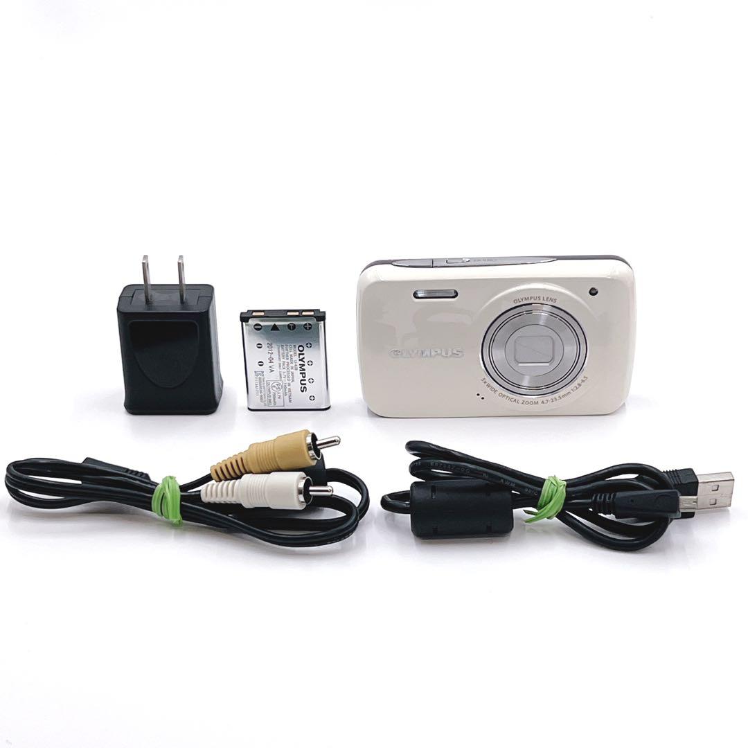 【美品】 OLYMPUS VH-210 ホワイト　コンデジ　オリンパス　デジカメ