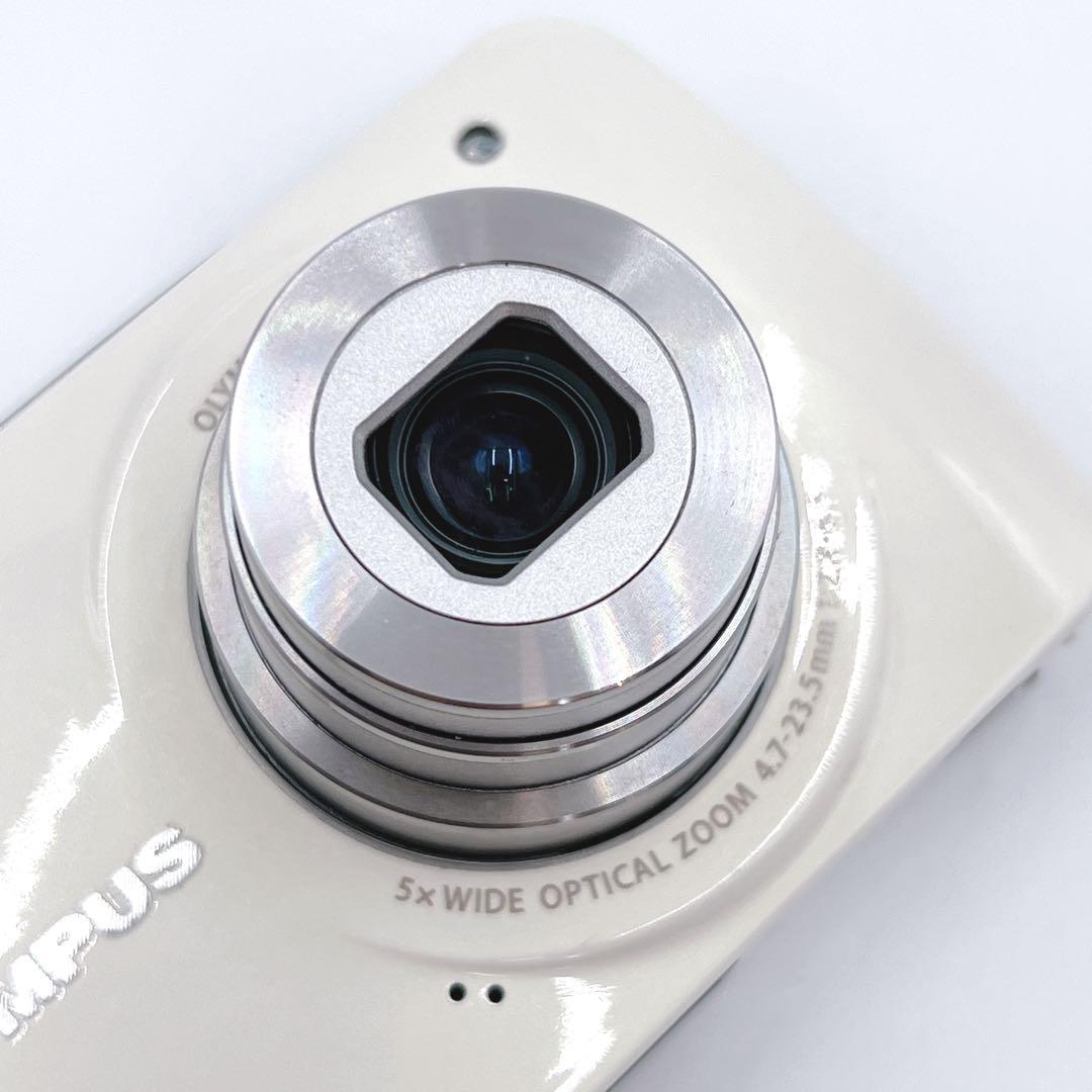 【美品】 OLYMPUS VH-210 ホワイト　コンデジ　オリンパス　デジカメ