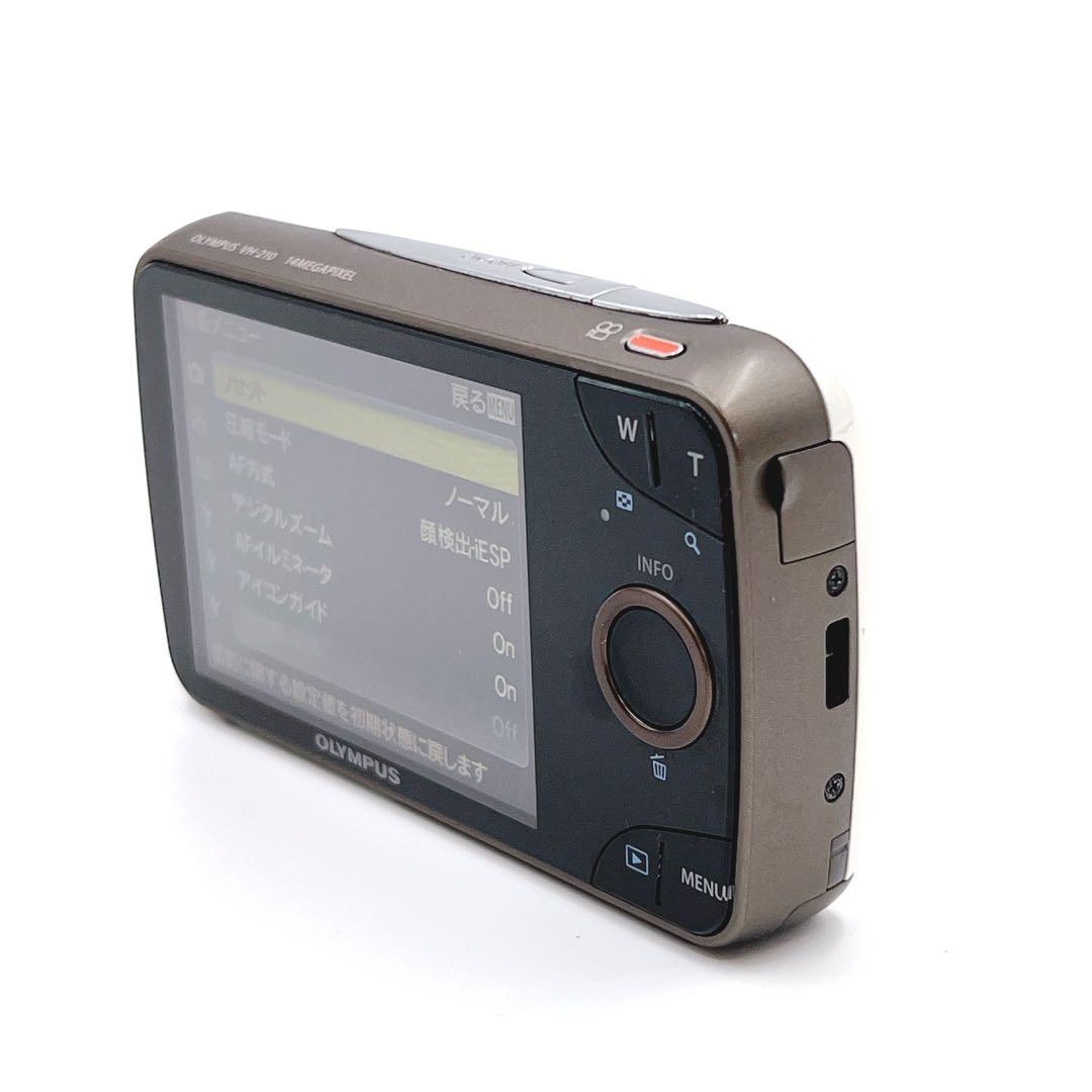 【美品】 OLYMPUS VH-210 ホワイト　コンデジ　オリンパス　デジカメ