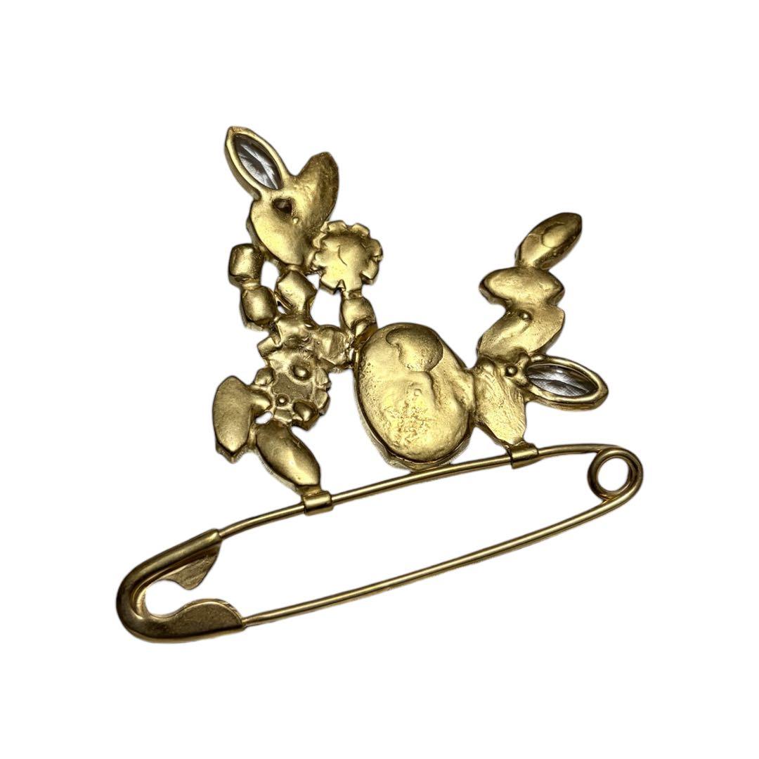 Maison Margiela ゴールドカラー ブローチ 定価72,600円