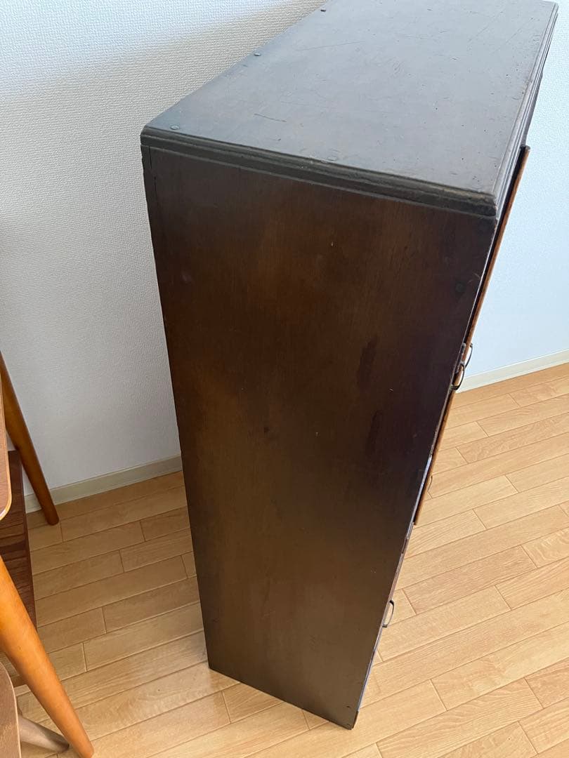 【Hamtaurosさま専用です】　アンティーク　木製ガラス扉キャビネット