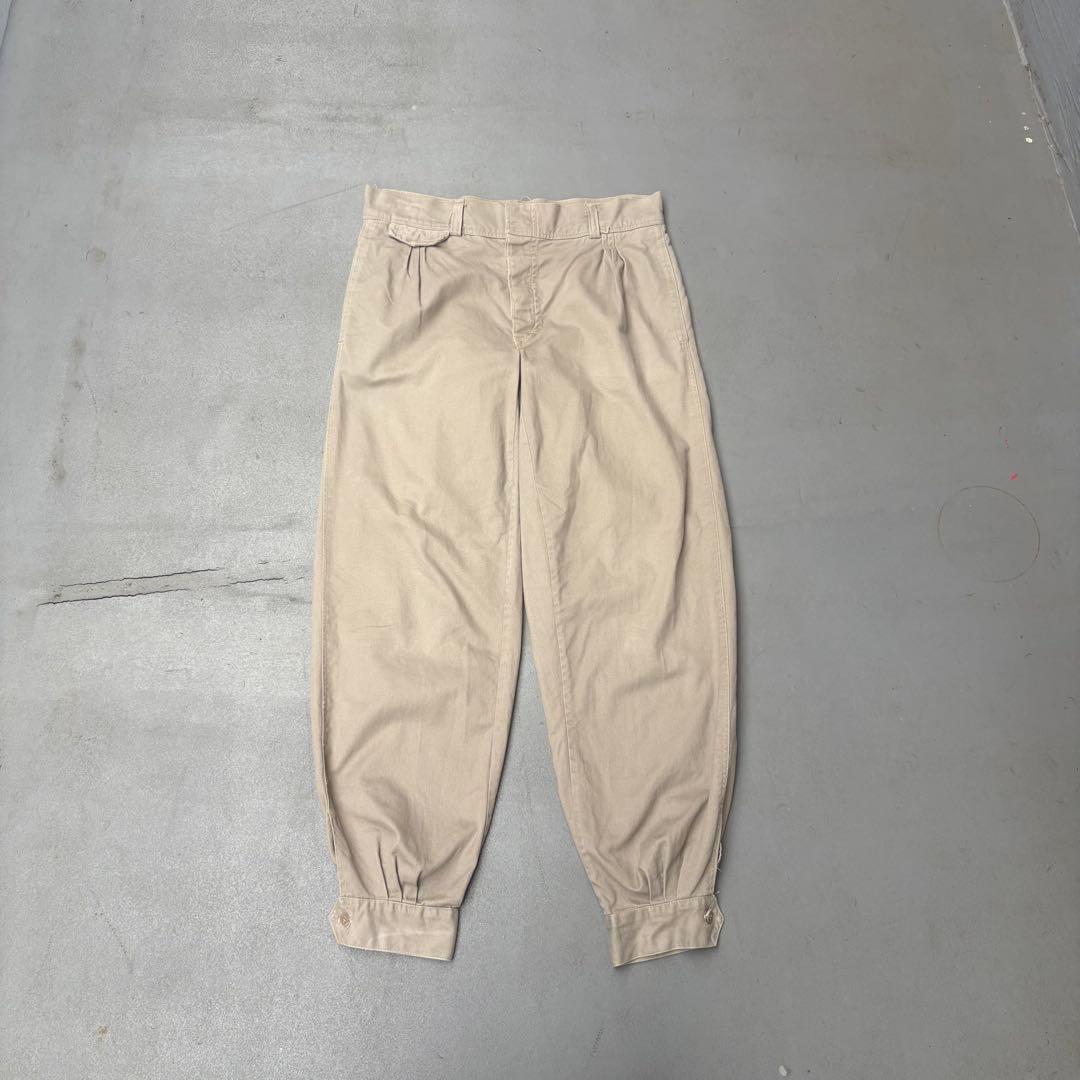 60s vintage ボタンフライ　ジョッパーズパンツ　チノパン　ハンティング