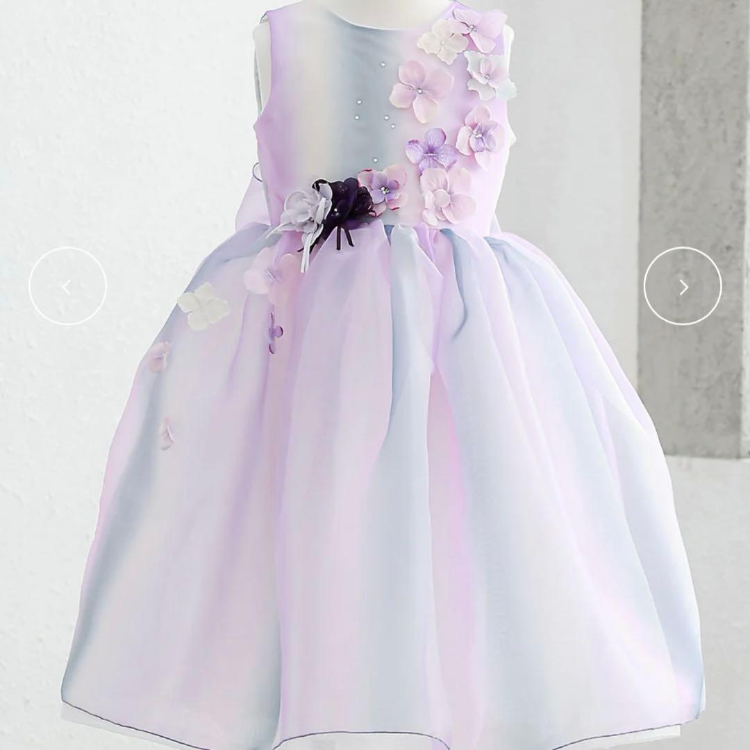 DRESCCO グラデーションパープルオーガンジードレス