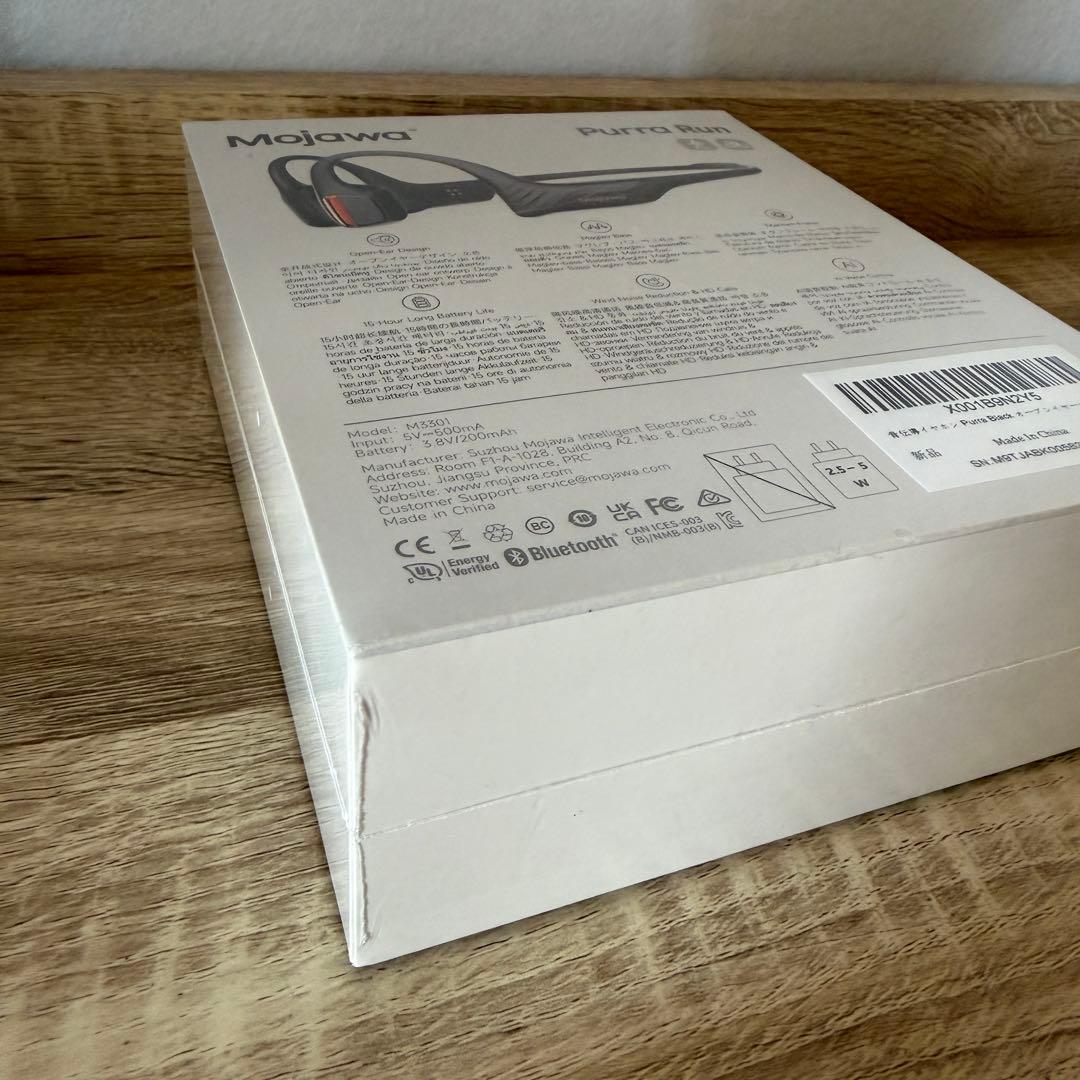 新品 Mojawa Purra Run 骨伝導ワイヤレスイヤフォン ブラック