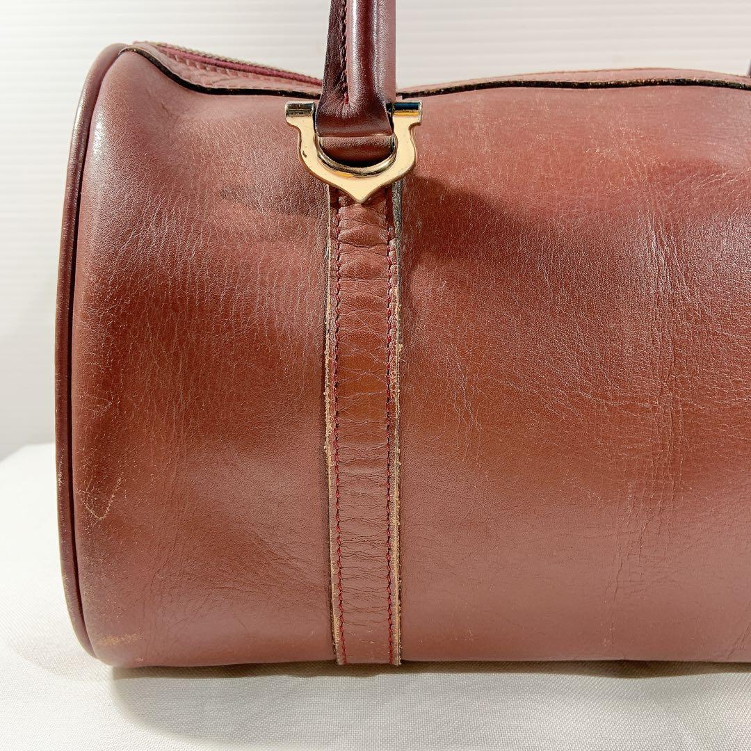 Cartier カルティエ　ミニボストンバッグ　マストライン　レザー　南京錠