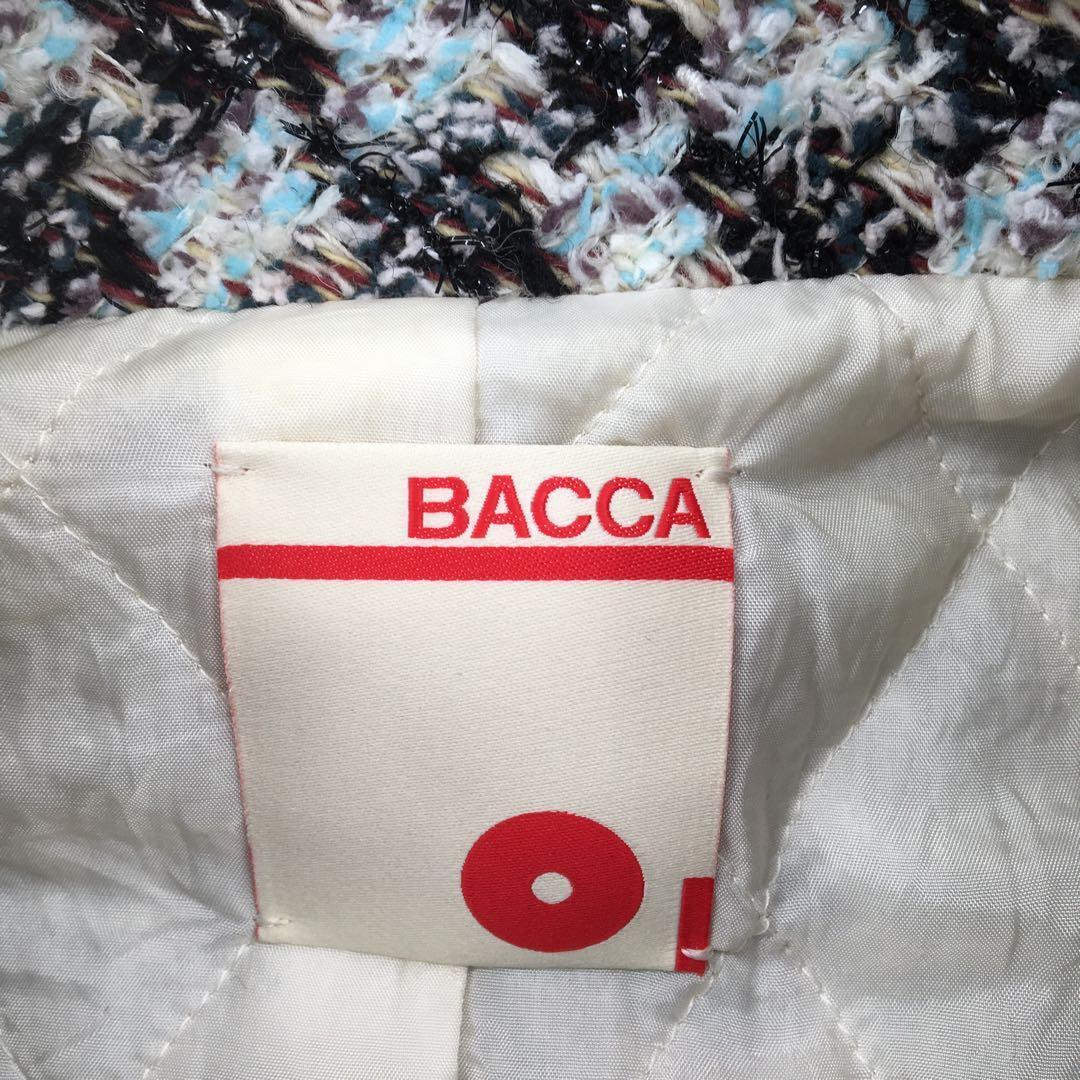 バッカ トゥモローランド ロングベスト 中綿 ツイード フリンジ オーバーサイズ