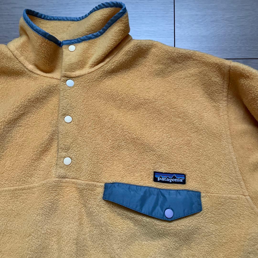 希少 90s USA製 patagonia スナップt バターナッツ L 黄色