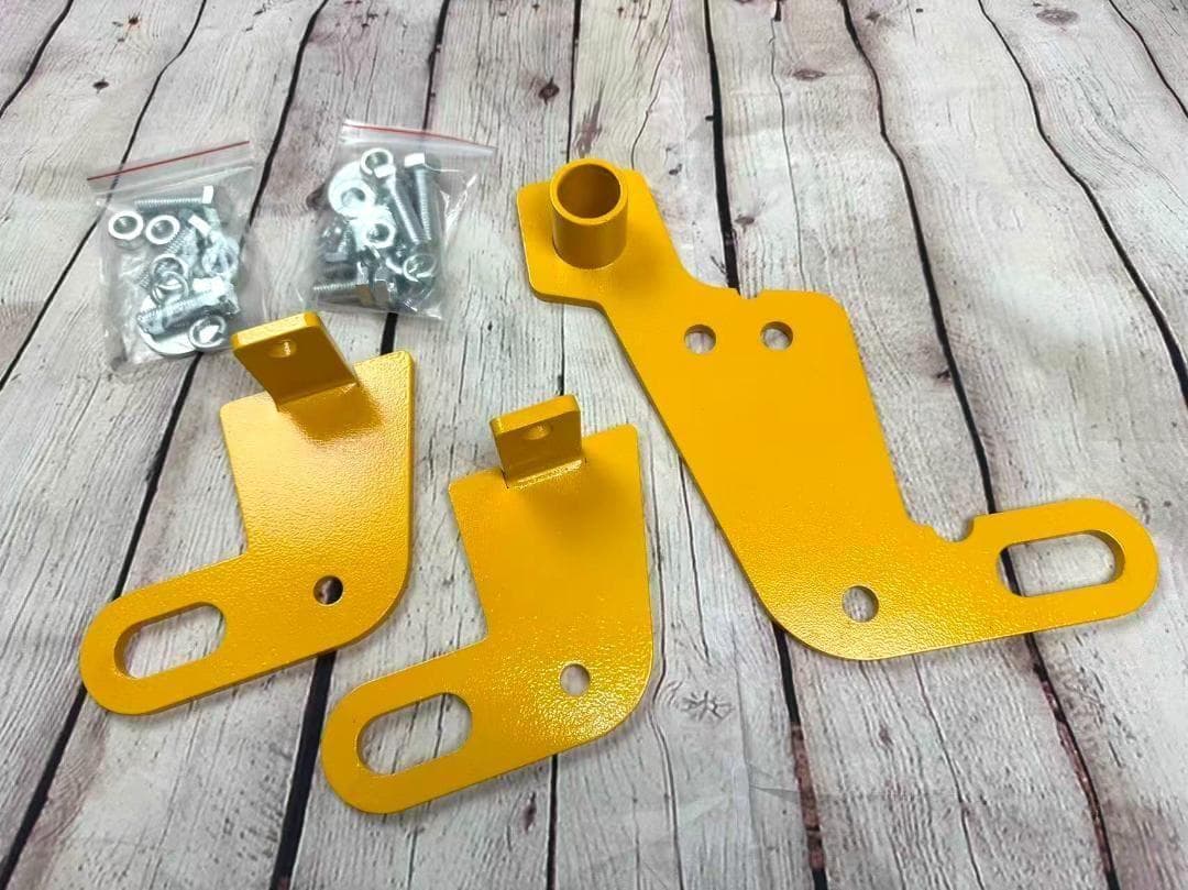 ジムニー JB64 JB74 純正バンパー用 牽引フック フロント＆リア　黄色