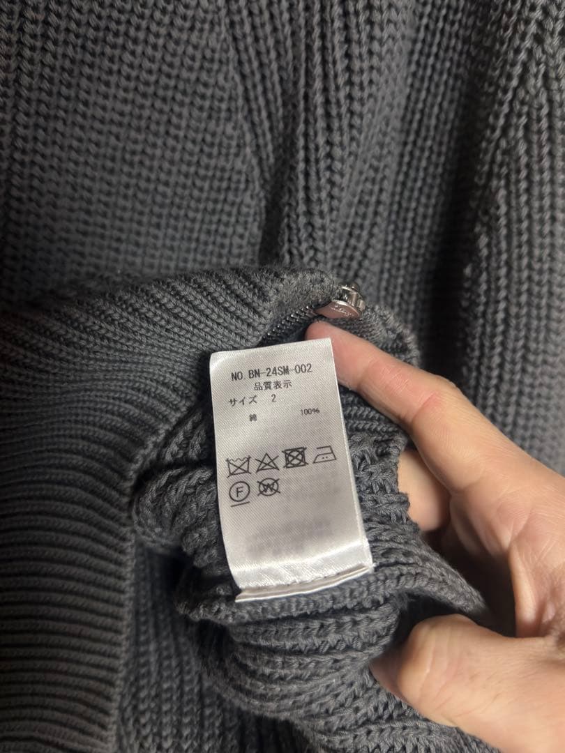 BATONER ドライバーズニット サイズ2 GLAY