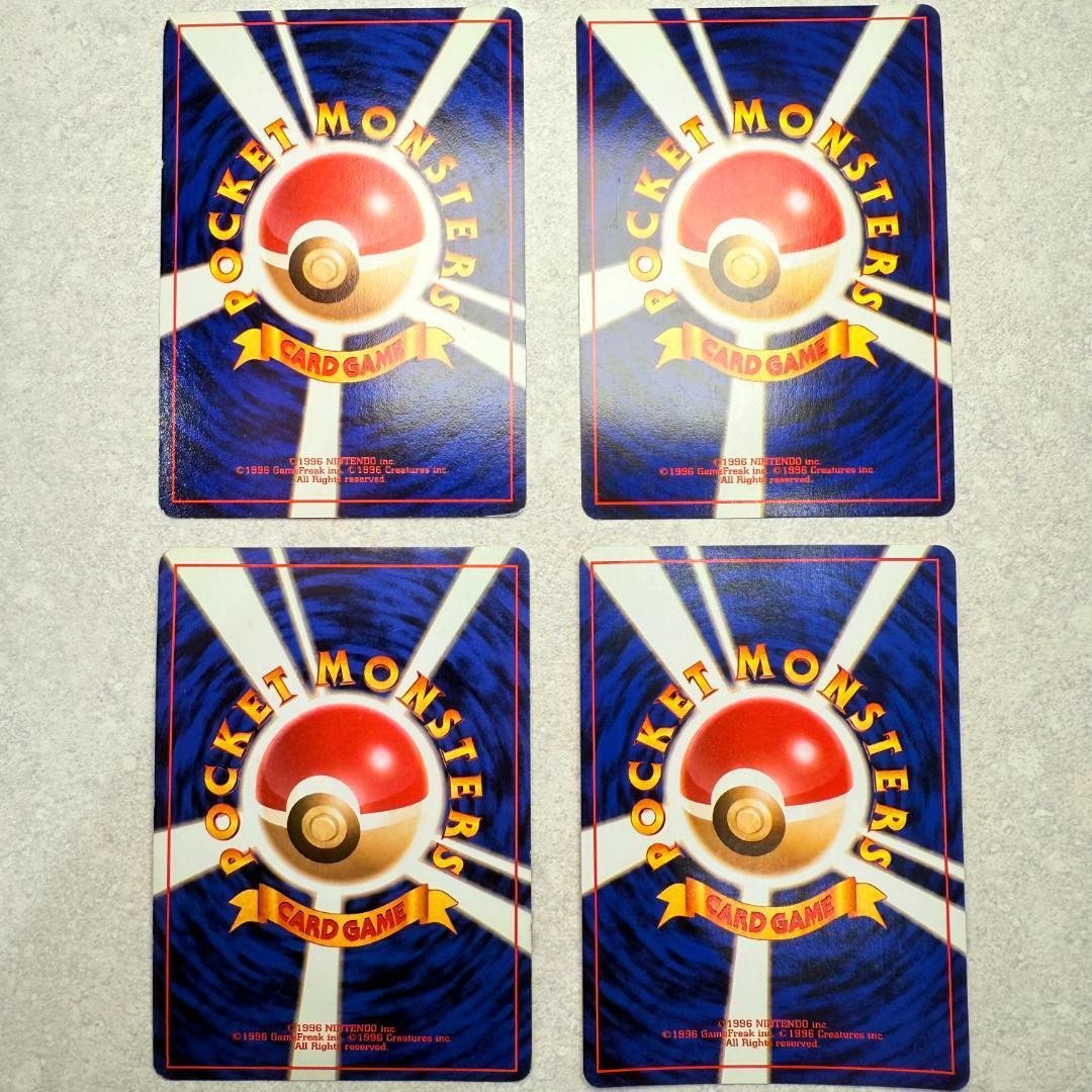 【美品】ポケモンカード 4枚 旧裏 ラッキー シャワーズ セレビィ キュウコン