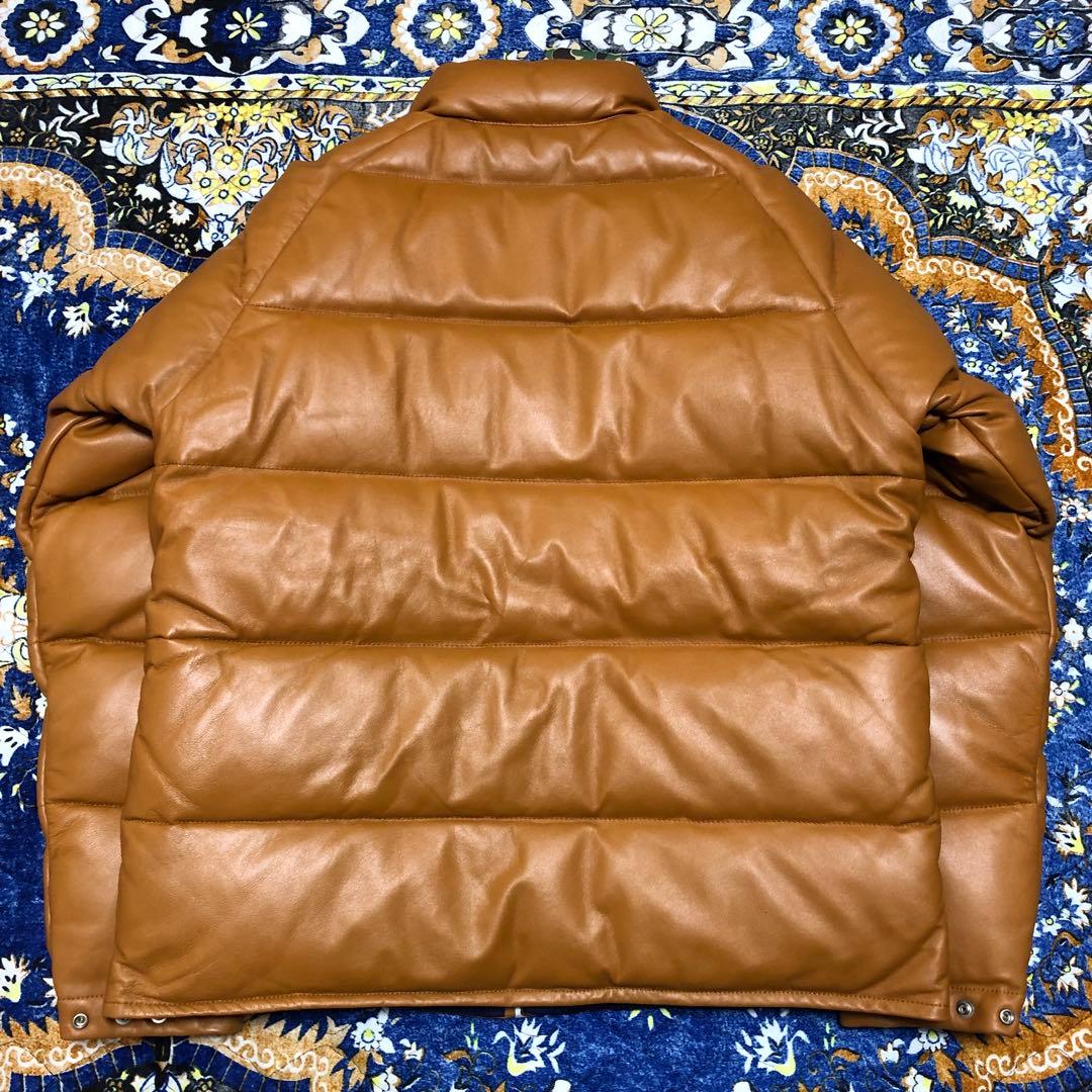 アベイシングエイプ　レザーダウンジャケット　hero XL