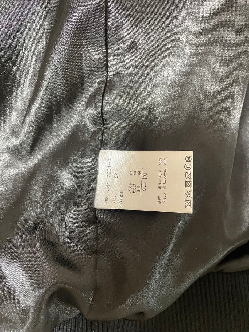 LIZLISA うさみみファーブルゾン 黒 リズリサ