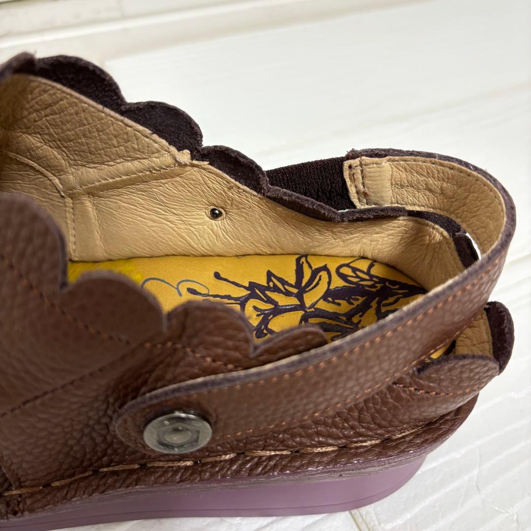 【訳あり新品】エスタシオン サンダル 花モチーフ メリージェーン M 23.5