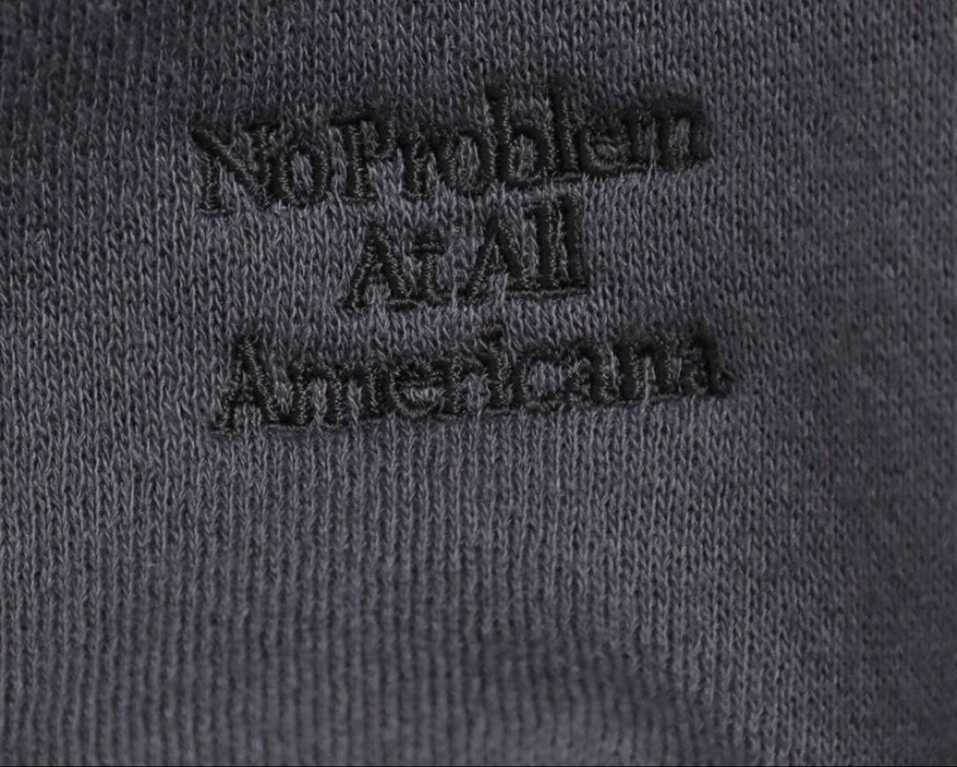 【新品未使用タグ付き】AMERICANA ワイドフルジップフーディー/ブラックC