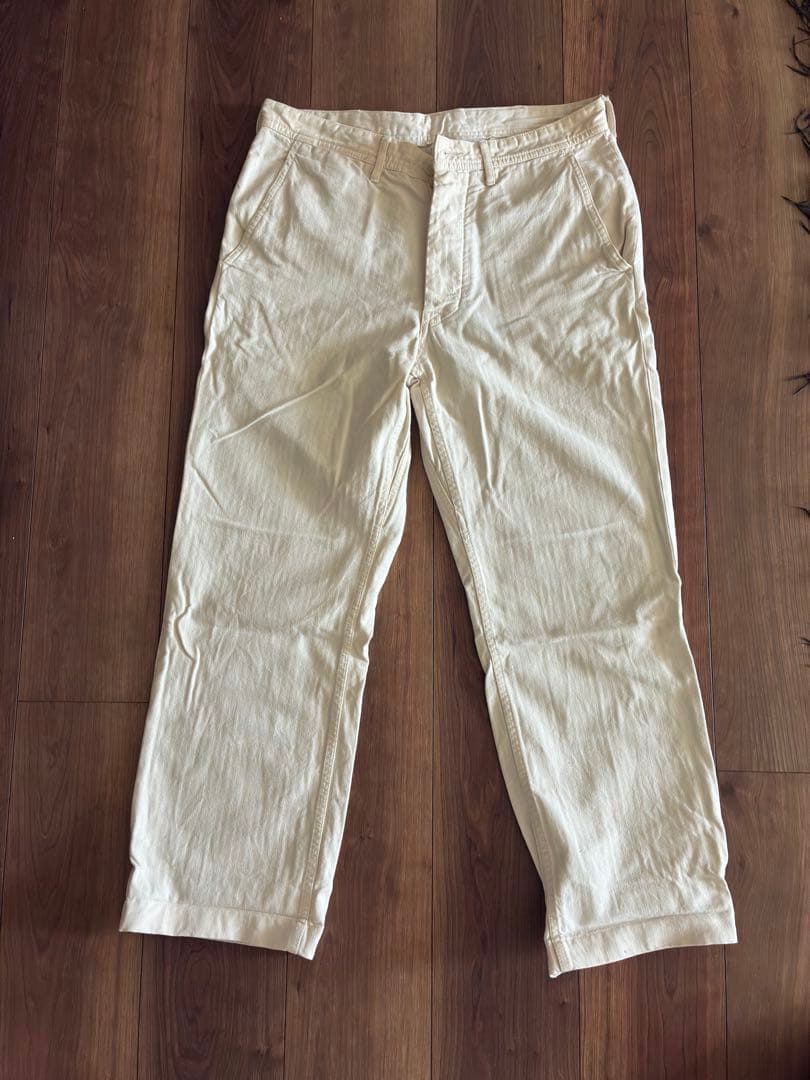 PHIGVEL アイボリー　トラウザーズ　チノパン
