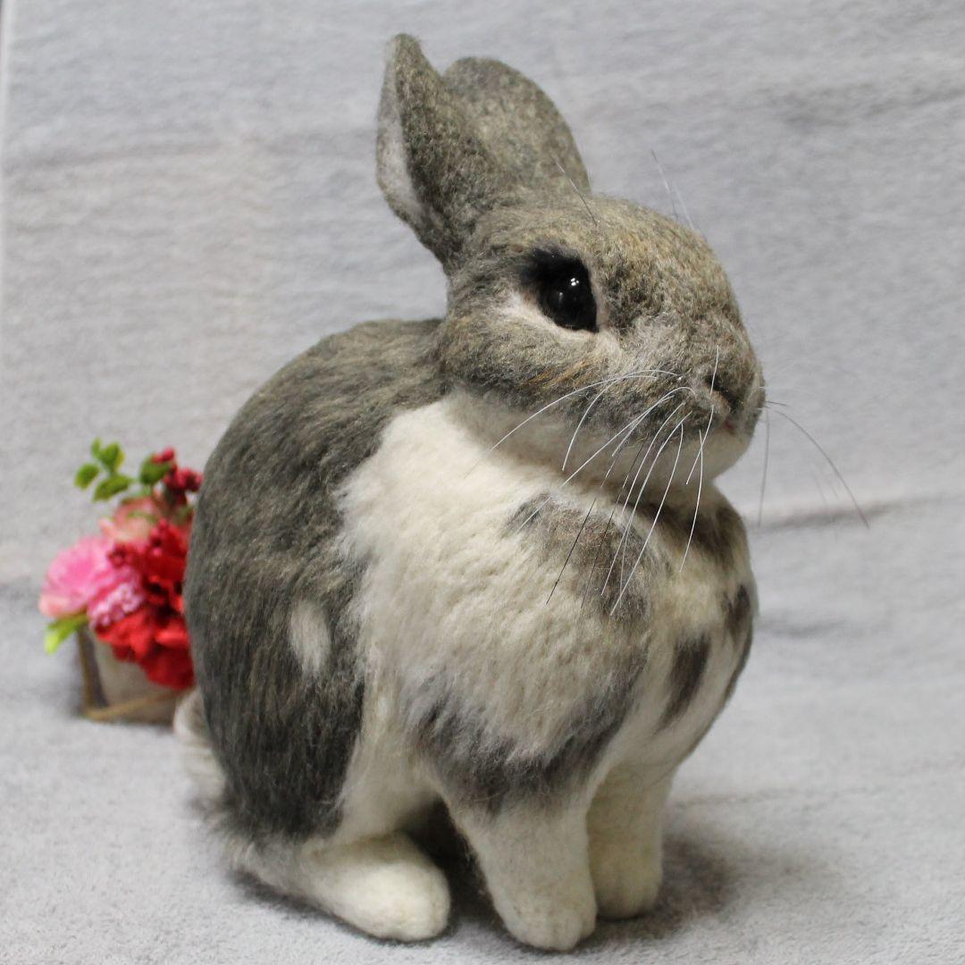 メイさま専用 羊毛フェルト オーダー「リアルで可愛いうさぎちゃん」