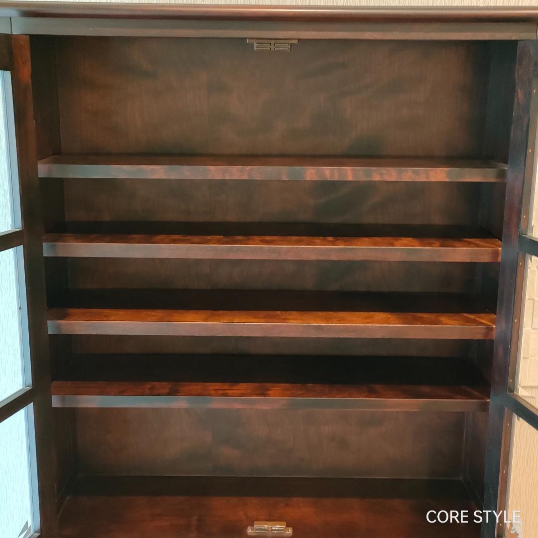 神居民芸　ライティングビューロー　ライティングデスク　樺 上棚付き 　A6