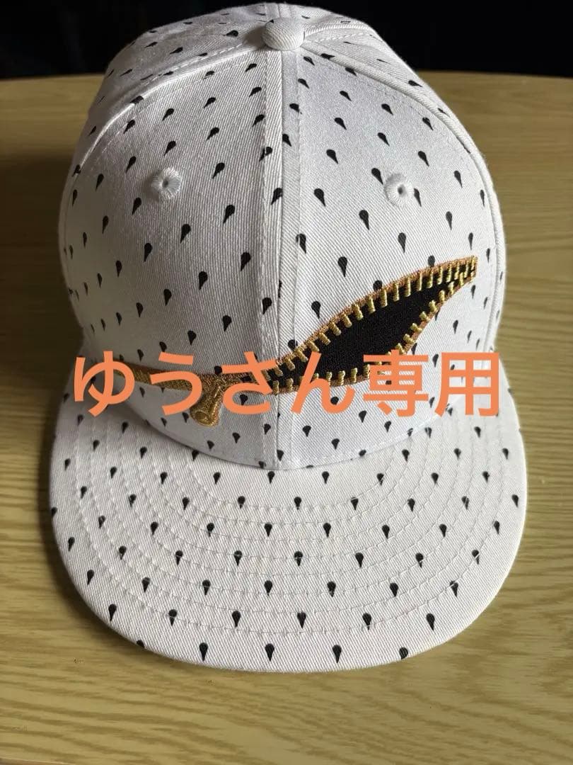 NEW ERA × JOJO 黄金の風 コラボキャップ M/Lサイズ ホワイト