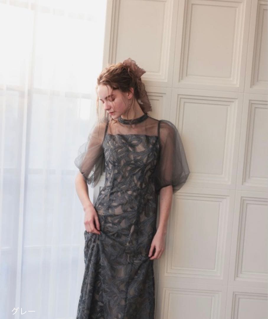 2★新品タグ付き★ドリードール　バルーンスリーブオリジナル柄ドレス