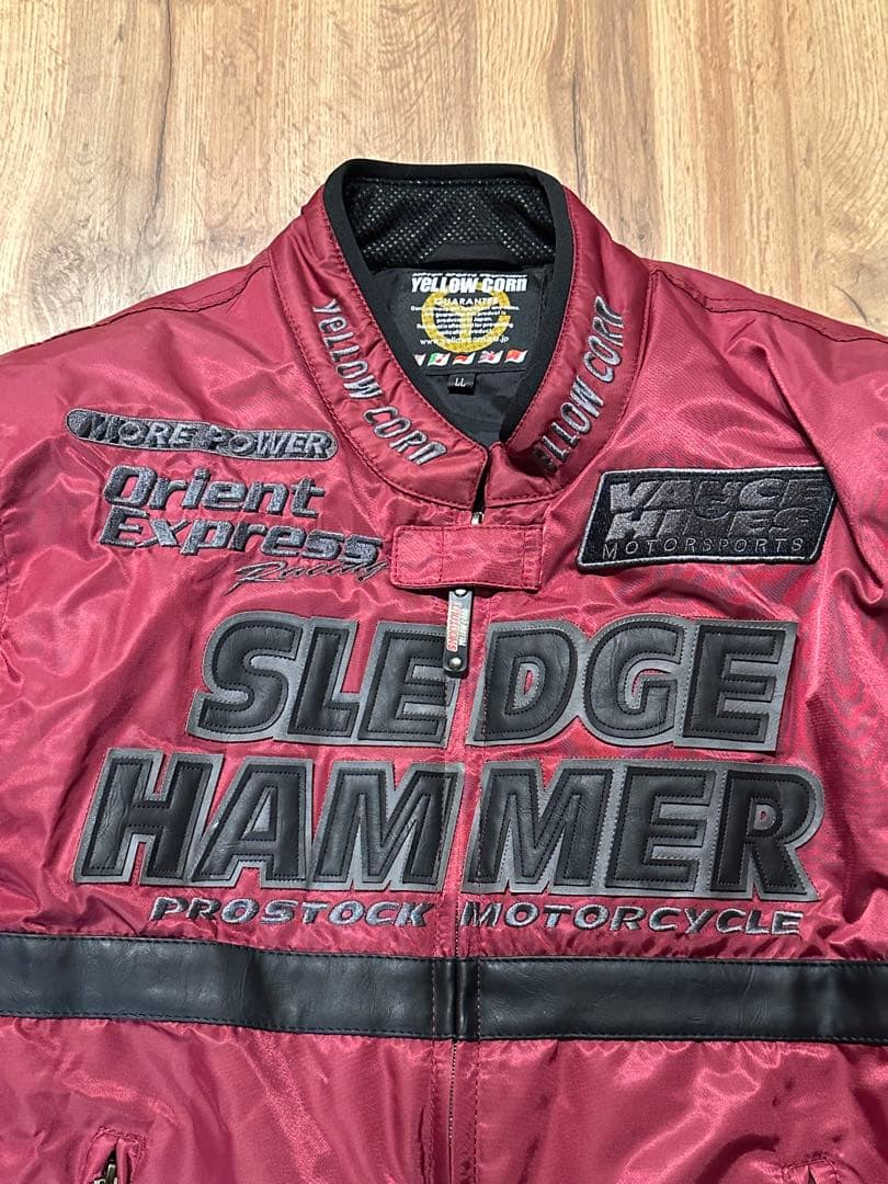 イエローコーン スレッジハマー レーシングジャケット LL バーガンディ