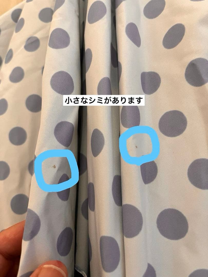 サンバリア100 水玉模様 折りたたみ日傘