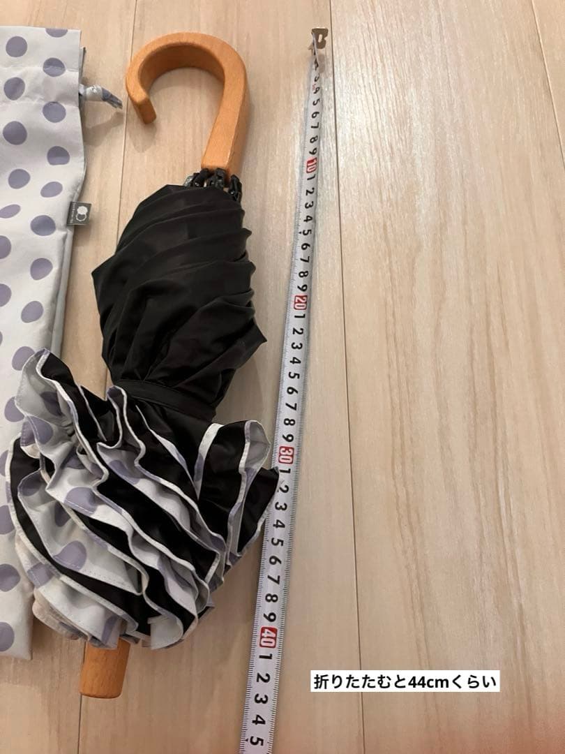 サンバリア100 水玉模様 折りたたみ日傘