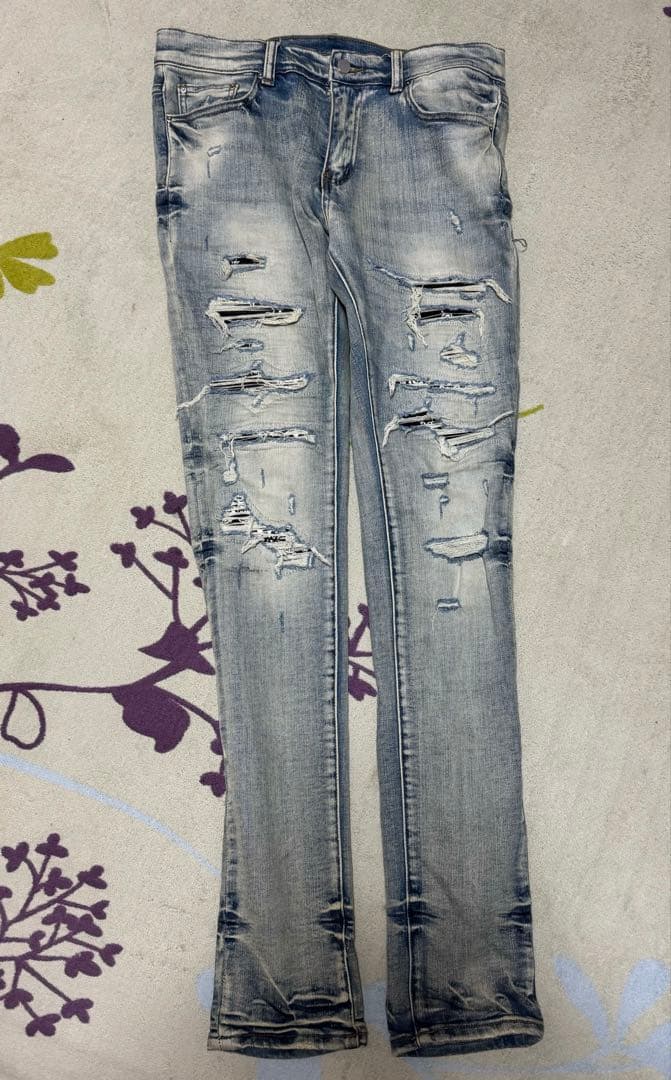 パンツ mnml X165 PAISLEY STRETCH DENIM 32