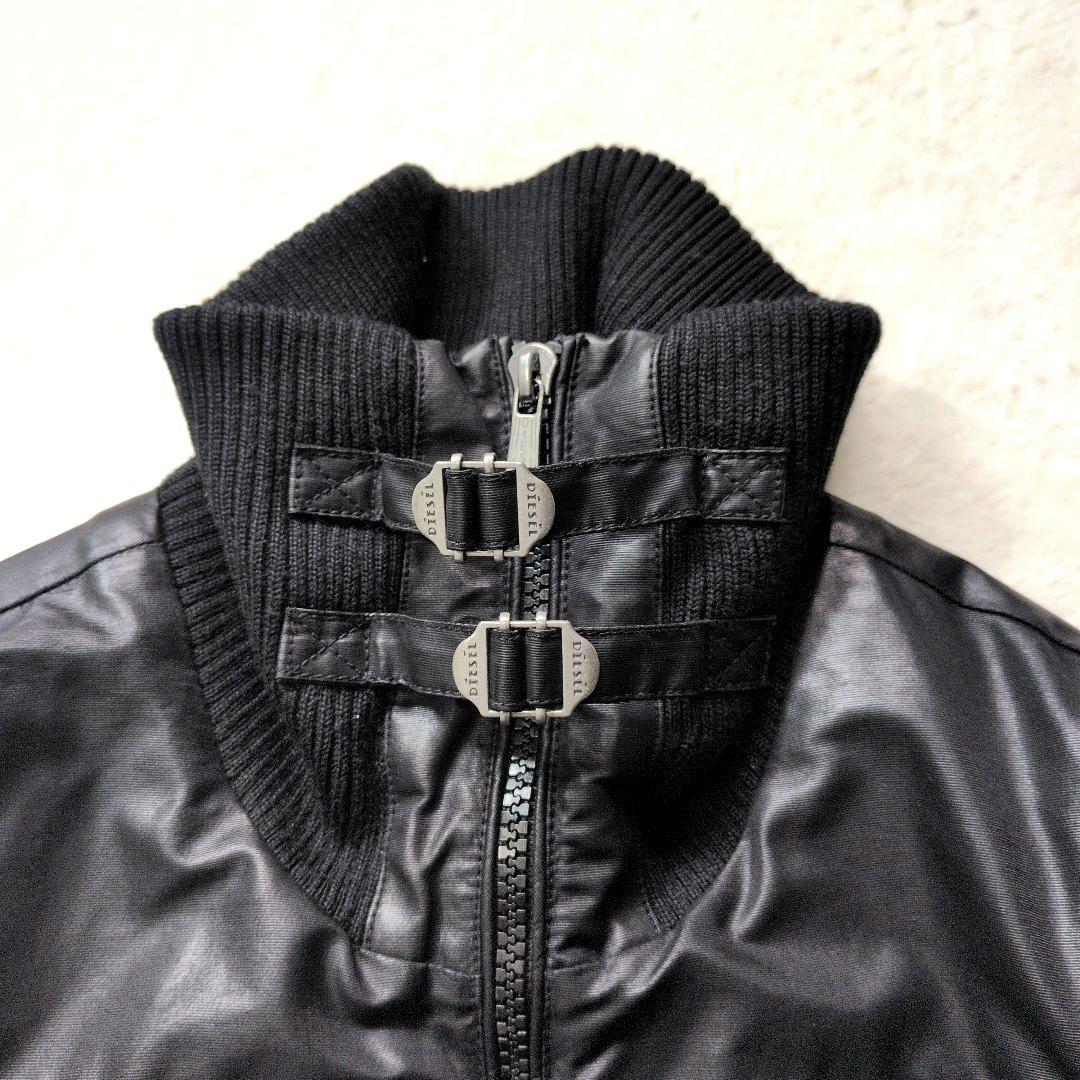 DIESEL ディーゼル ライダース コーティングジャケット ハイネック y2k