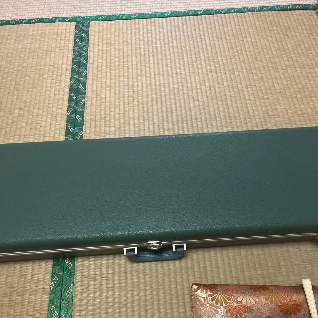 三味線本体 花柄装飾 ケース付き