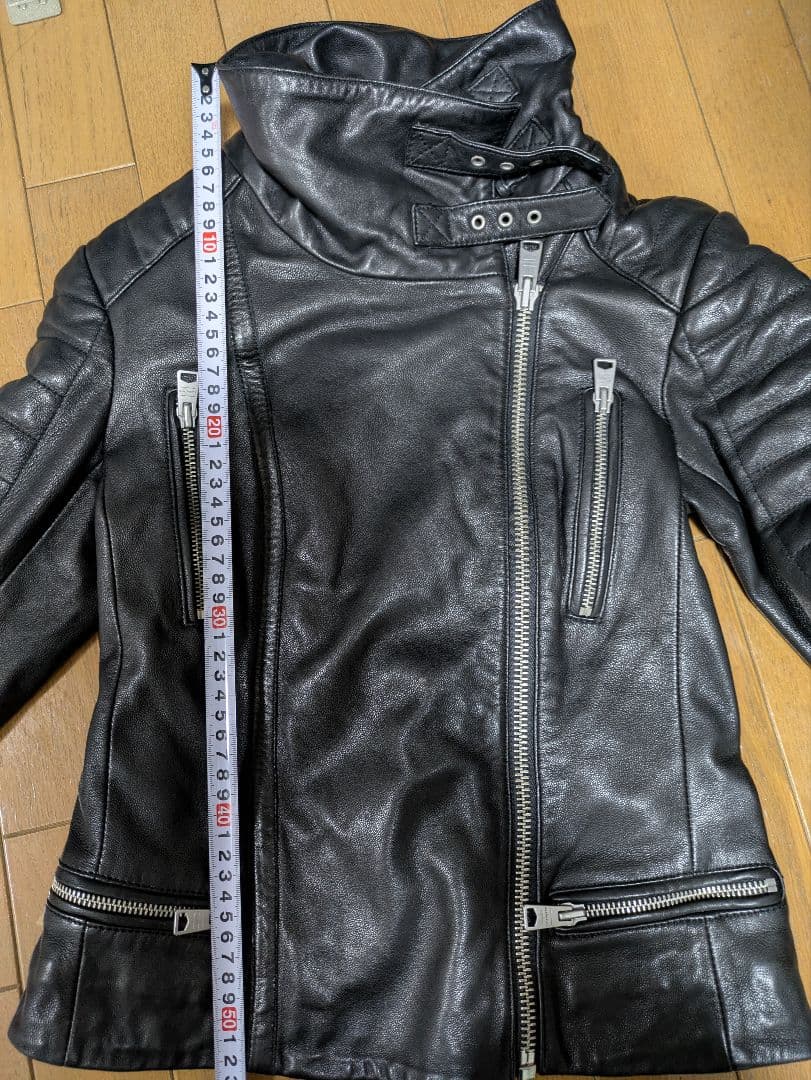 ALLSAINTS ブラック レザージャケット UK2