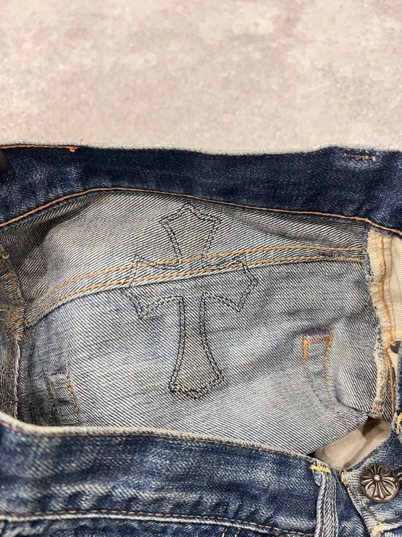 クロムハーツChromeHeartsクロスパッチデニムショートパンツ