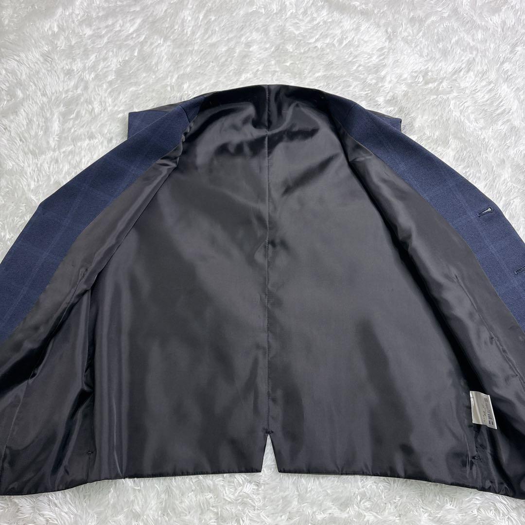 美品男の子 卒業式 WANDER FACTORY ネイビーチェックスーツ 170