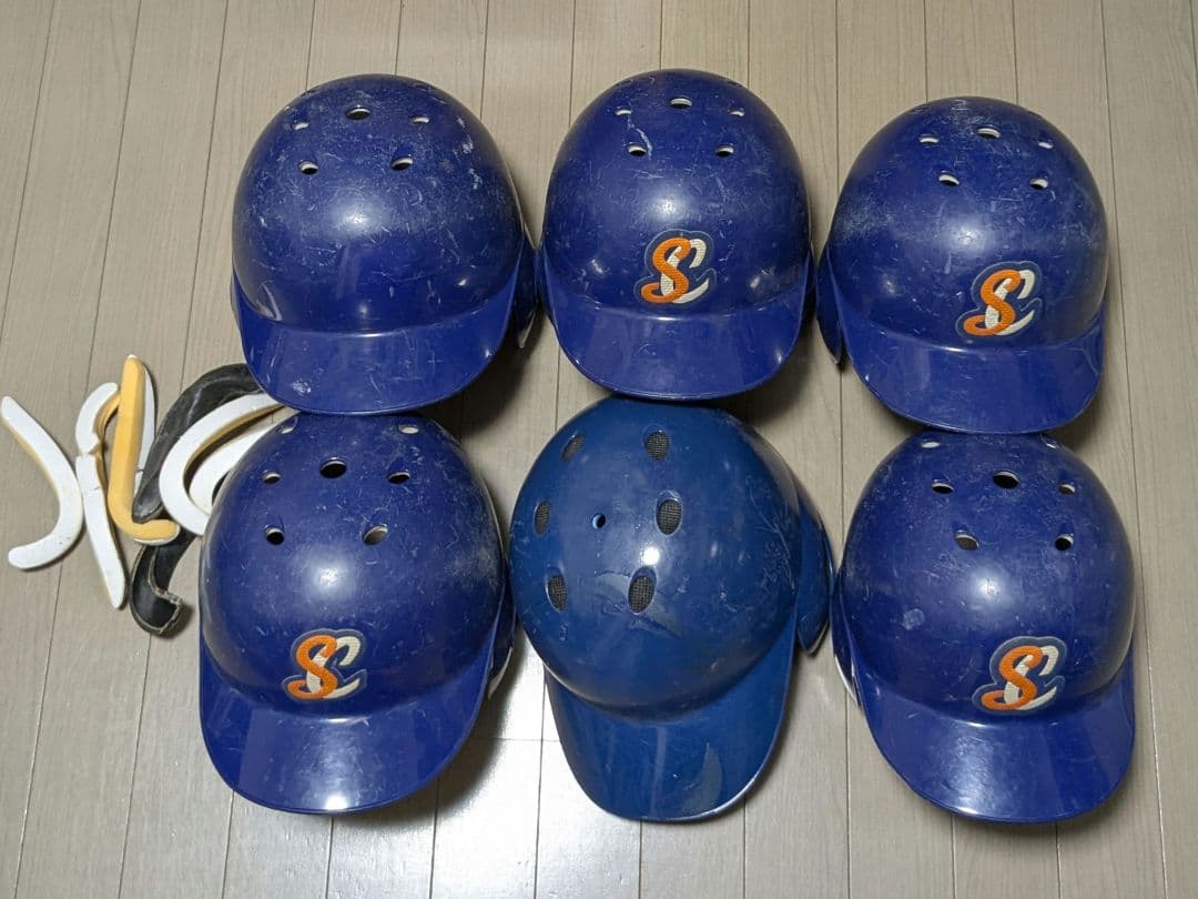 軟式野球用ヘルメット 6個セット