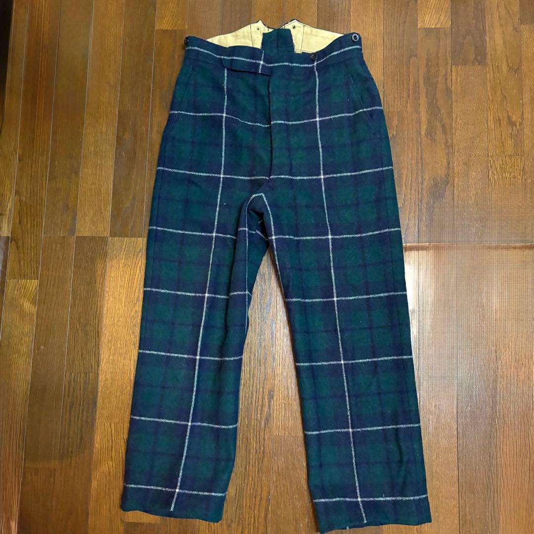 40's 50's スコットランド軍 セレモニーパンツ ブラックウォッチ