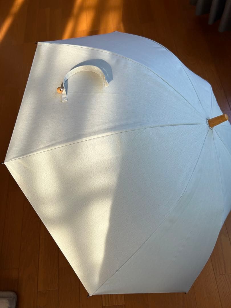 サンバリア100 Sサイズ　長傘　moku アイボリー