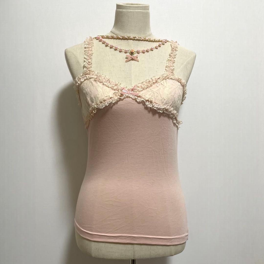 LIZ LISA リズリサ 装飾 キャミソール リボン レース